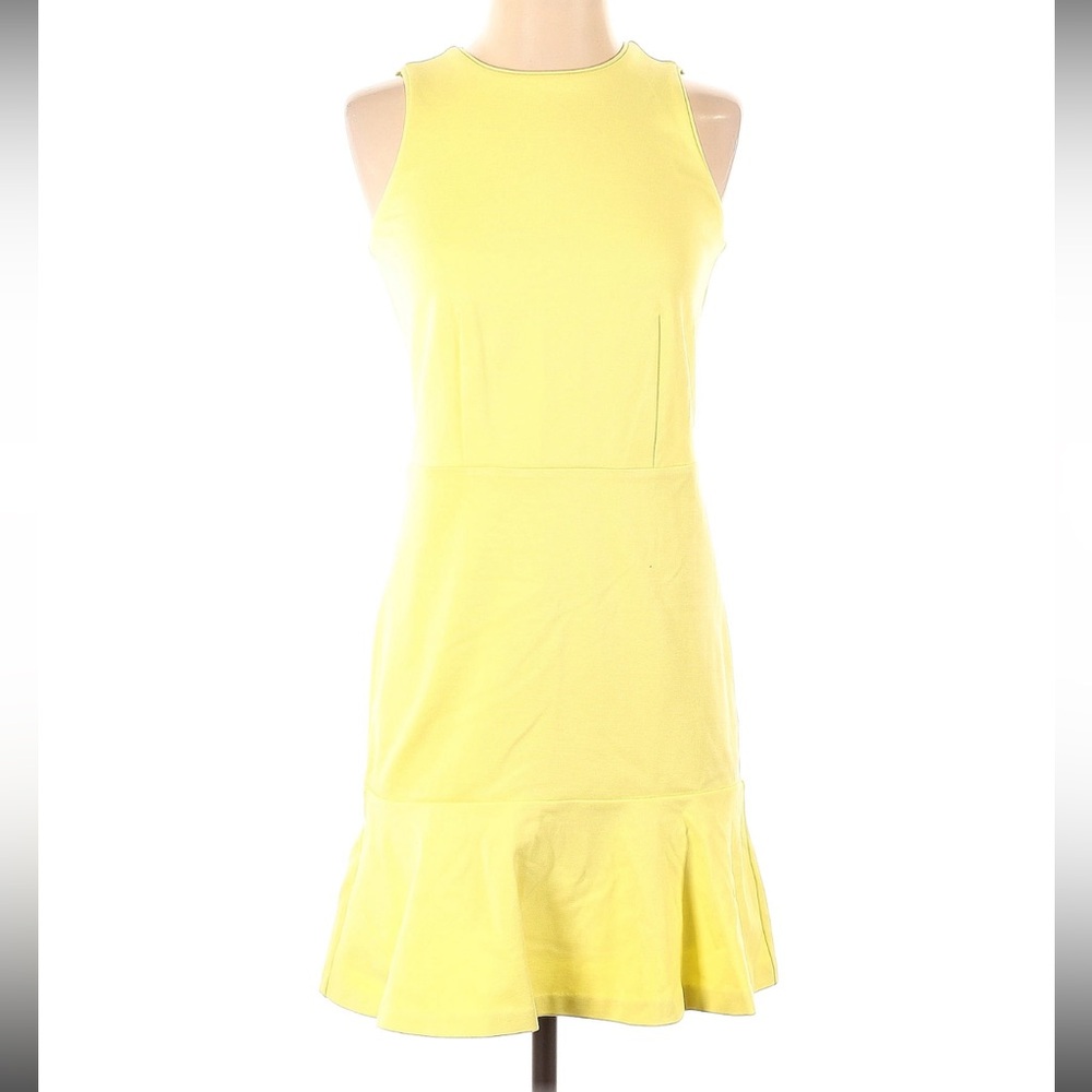 Ann Taylor Yellow Sleeveless Dress. Size 4.